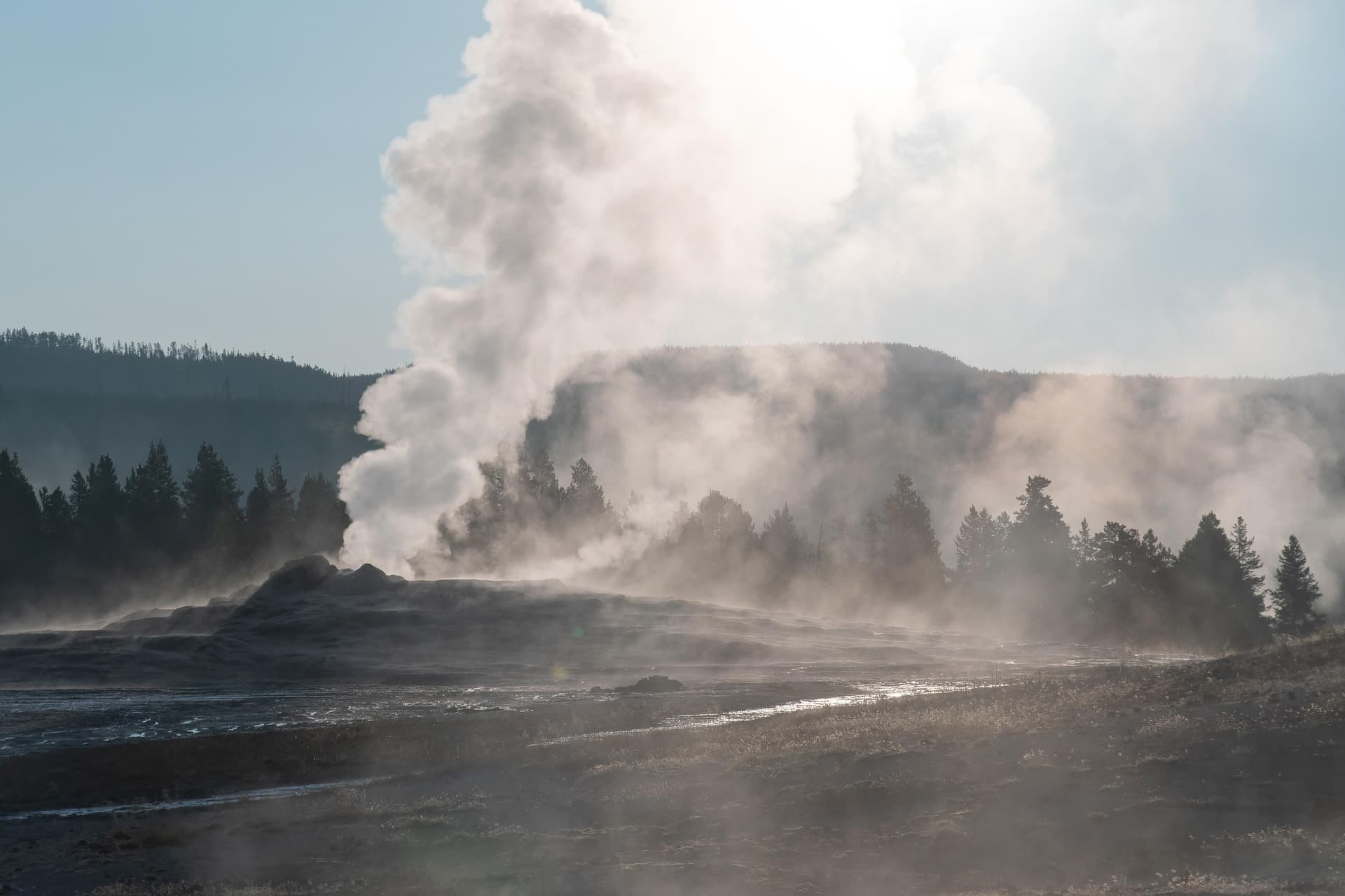Yellowstone National Park geothermal landscape
