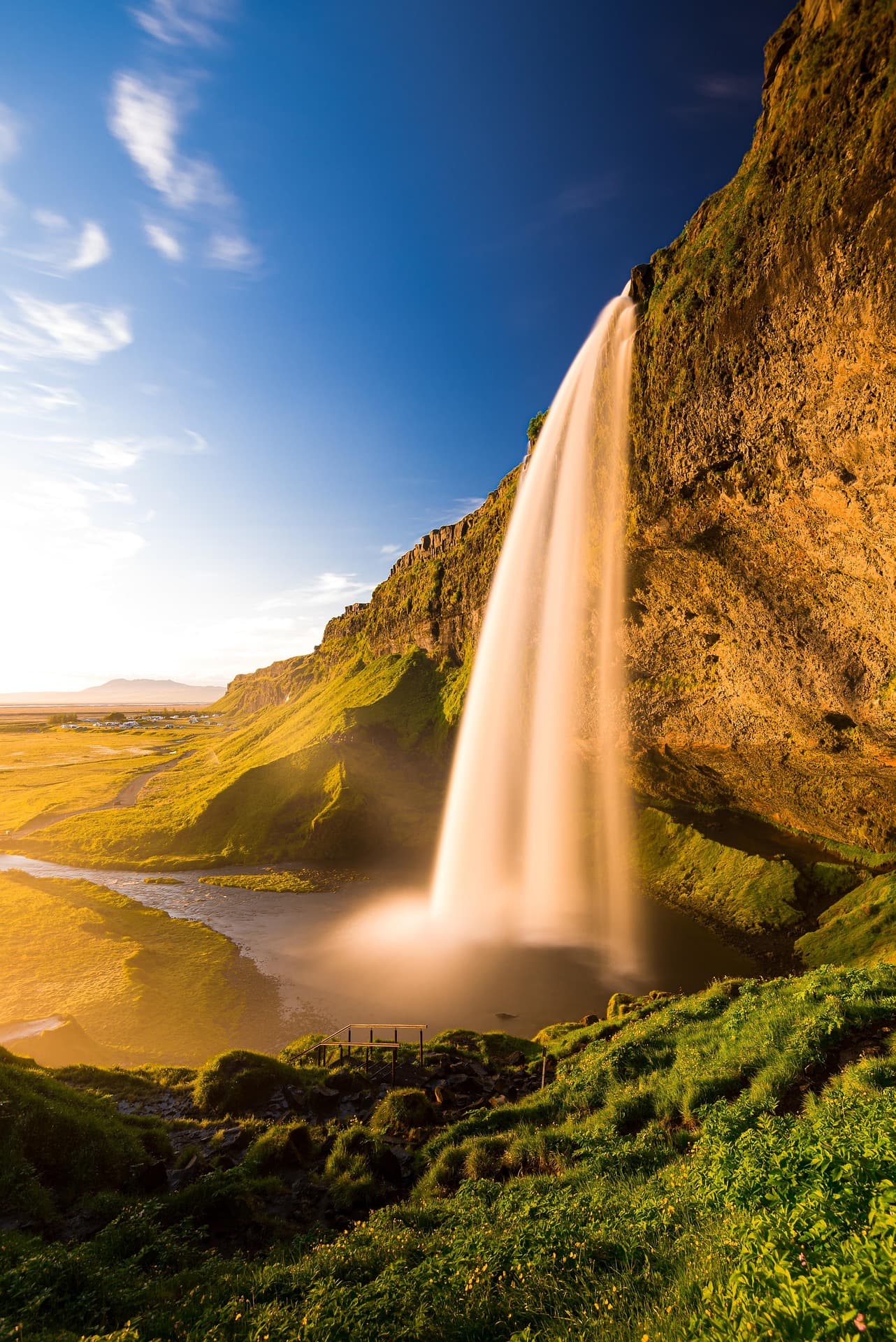 Dramatic Icelandic terrain under heavy cloud cover